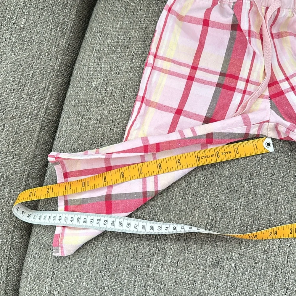 Old Navy Girls Cropped Pink Plaid Pants size XS
